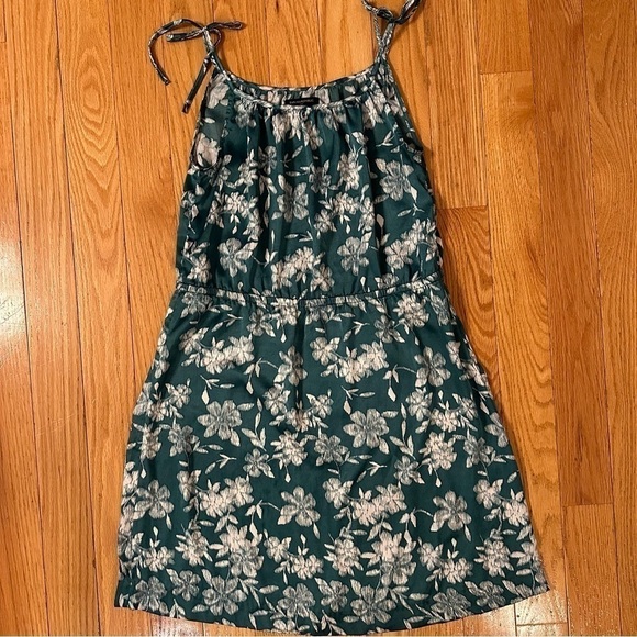 Banana Republic Dresses & Skirts - Banana Republic teal white floral tie strap mini dress sz 0